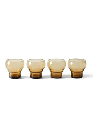 waterglas 70s - (Ø9 cm) (set van 4)