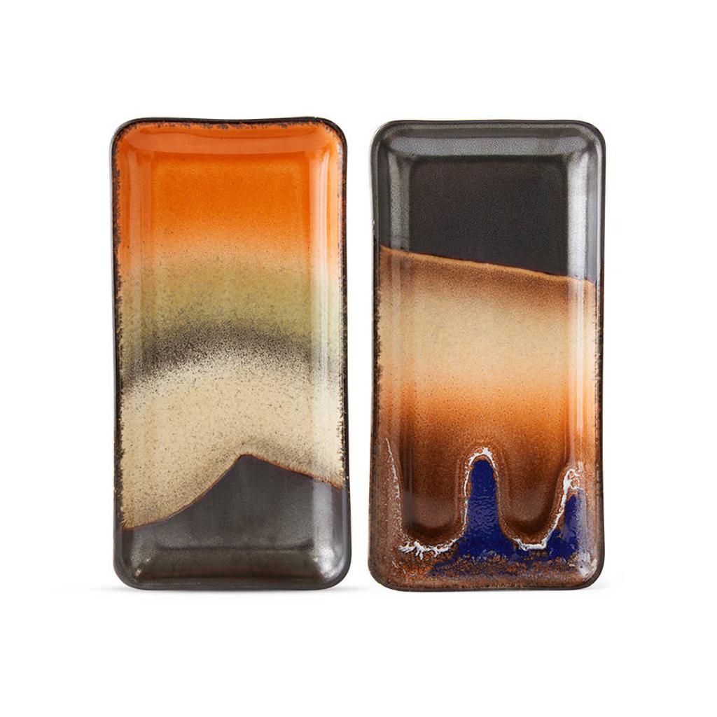 HKLIVING serveerbord 70s (Ø9 cm) (set van 2)