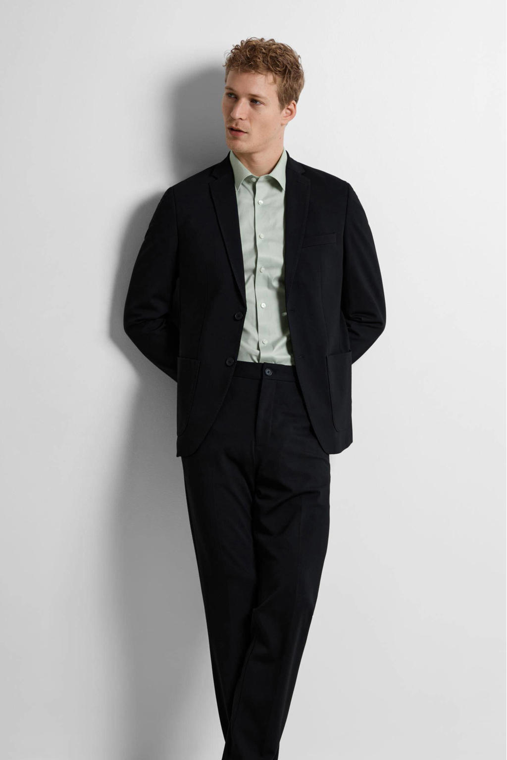 Selected slim fit overhemd lichtgroen