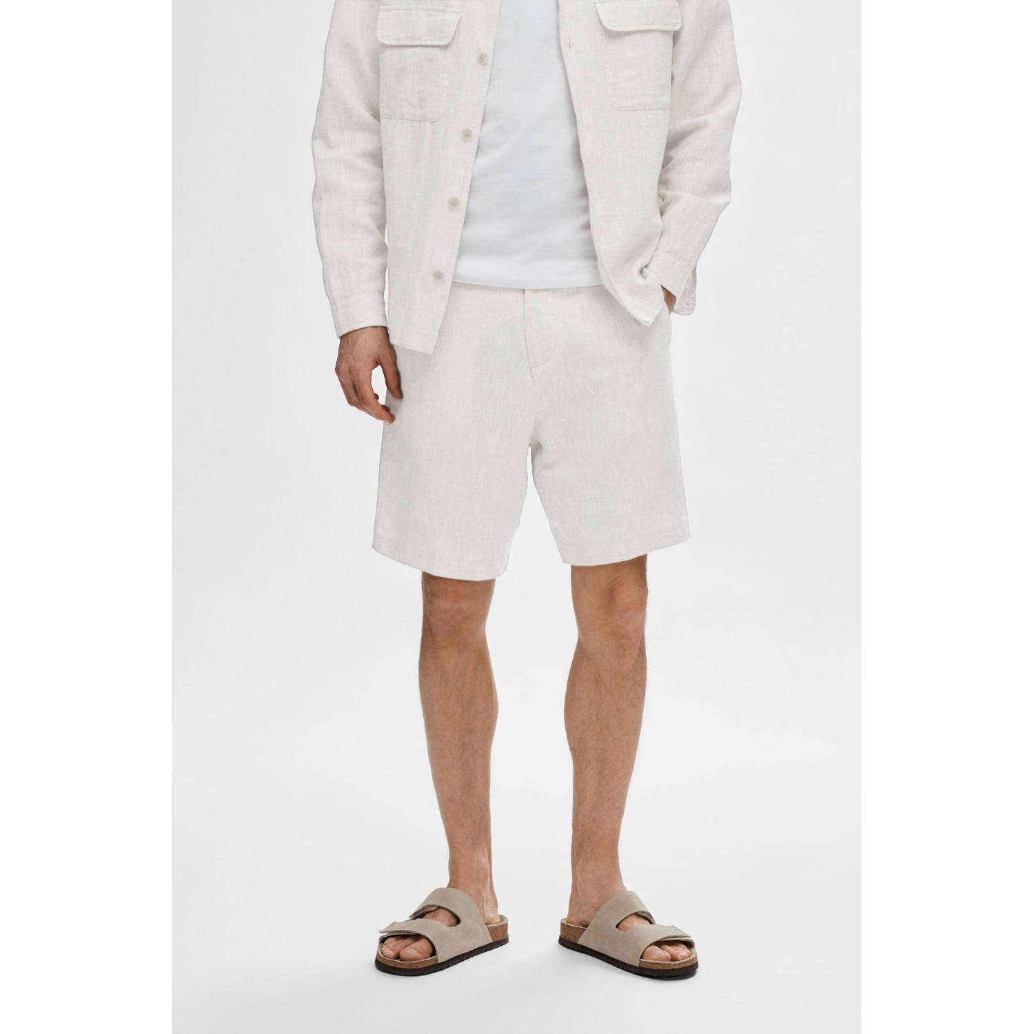 SELECTED HOMME regular fit short MADS pure cashmere