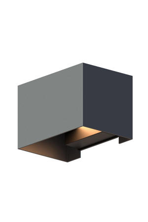 wandlamp buiten rechthoek - antraciet