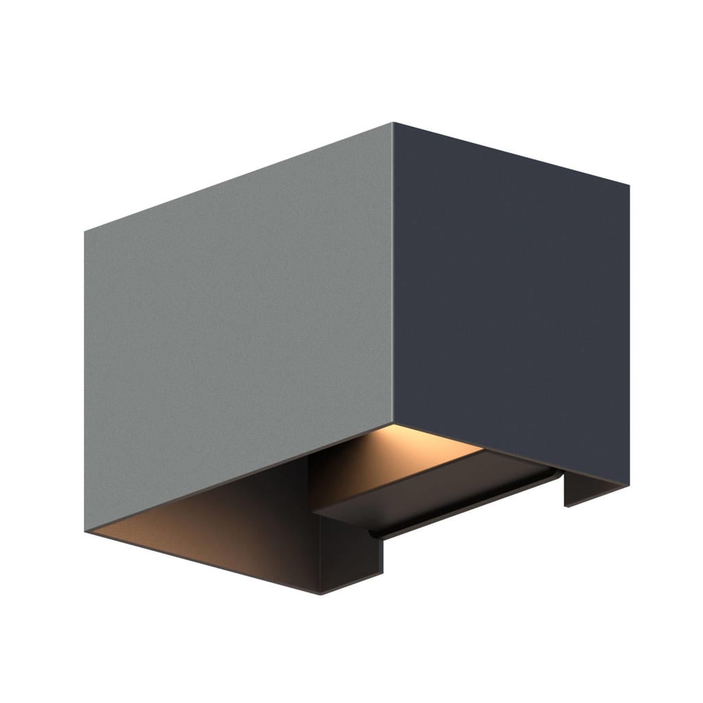 Calex wandlamp buiten rechthoek - antraciet