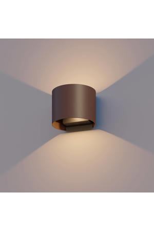 wandlamp buiten ovaal - roestbruin