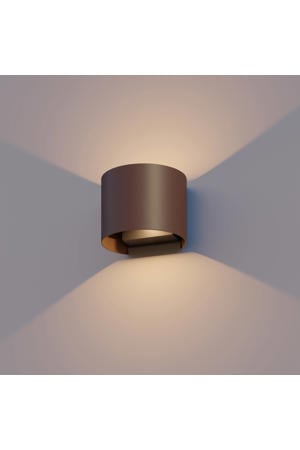 wandlamp buiten ovaal - roestbruin