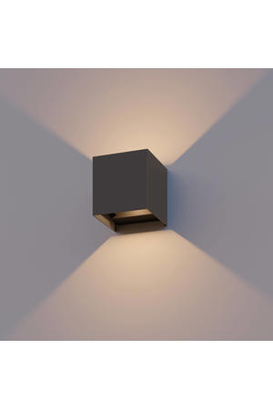 wandlamp buiten vierkant - antraciet