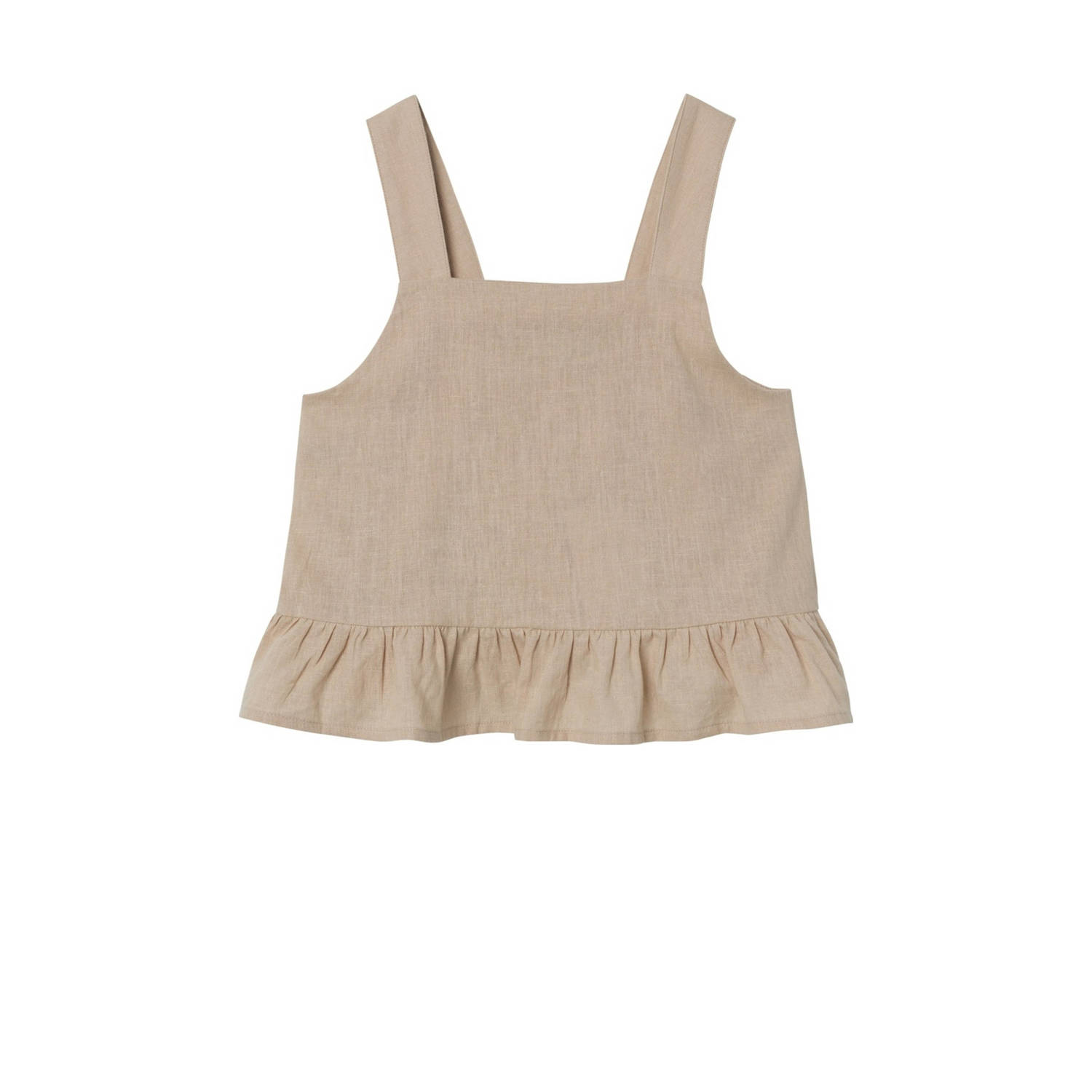 NAME IT KIDS top NKFFALINNEN beige