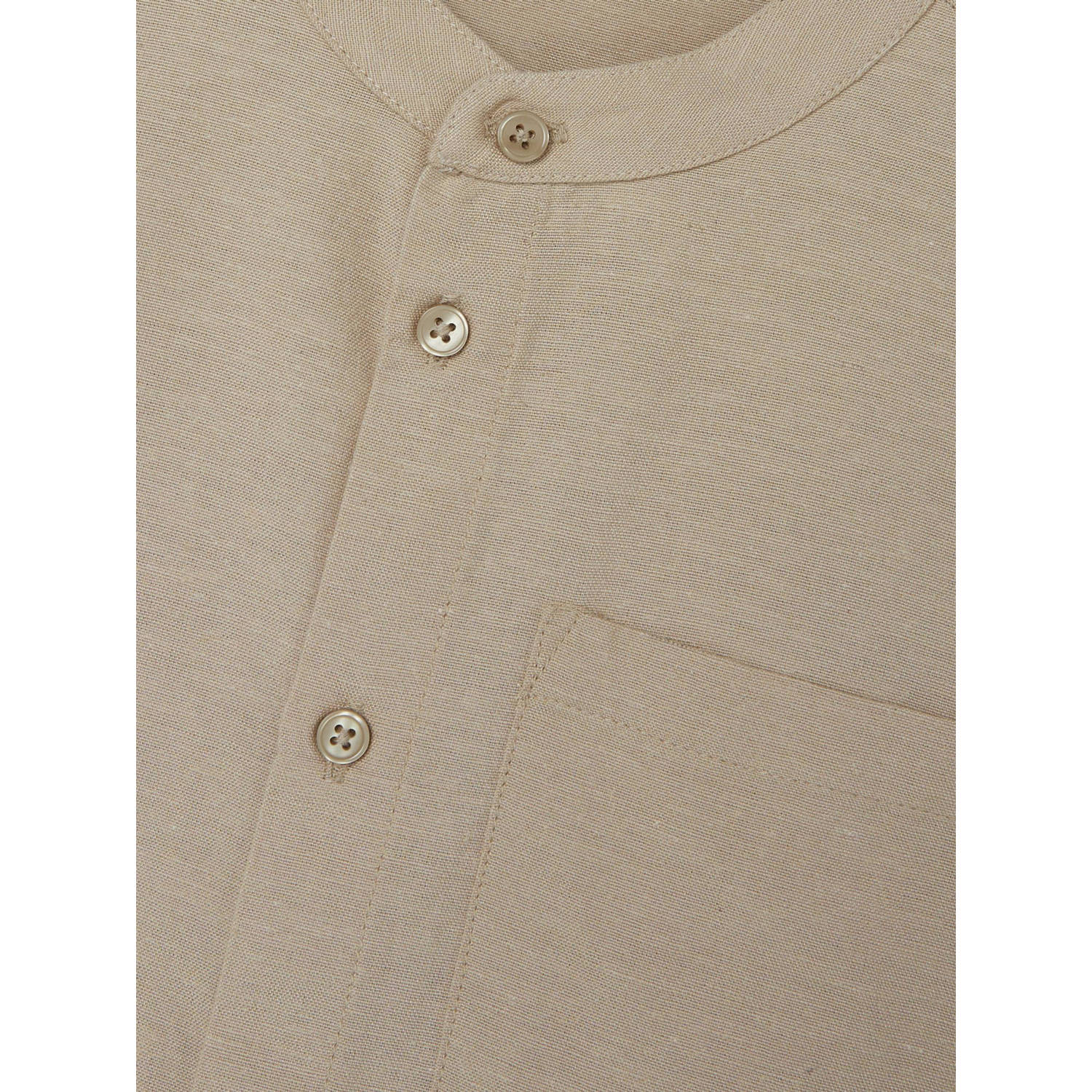 NAME IT KIDS overhemd NKMFAHER beige