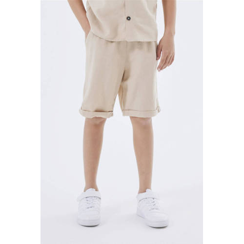NAME IT KIDS casual short NKMFAHER beige afbeelding