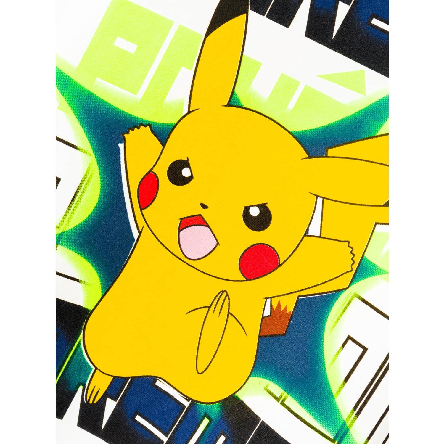 NAME IT KIDS Pokemon T-shirt NKMMACI met printopdruk wit