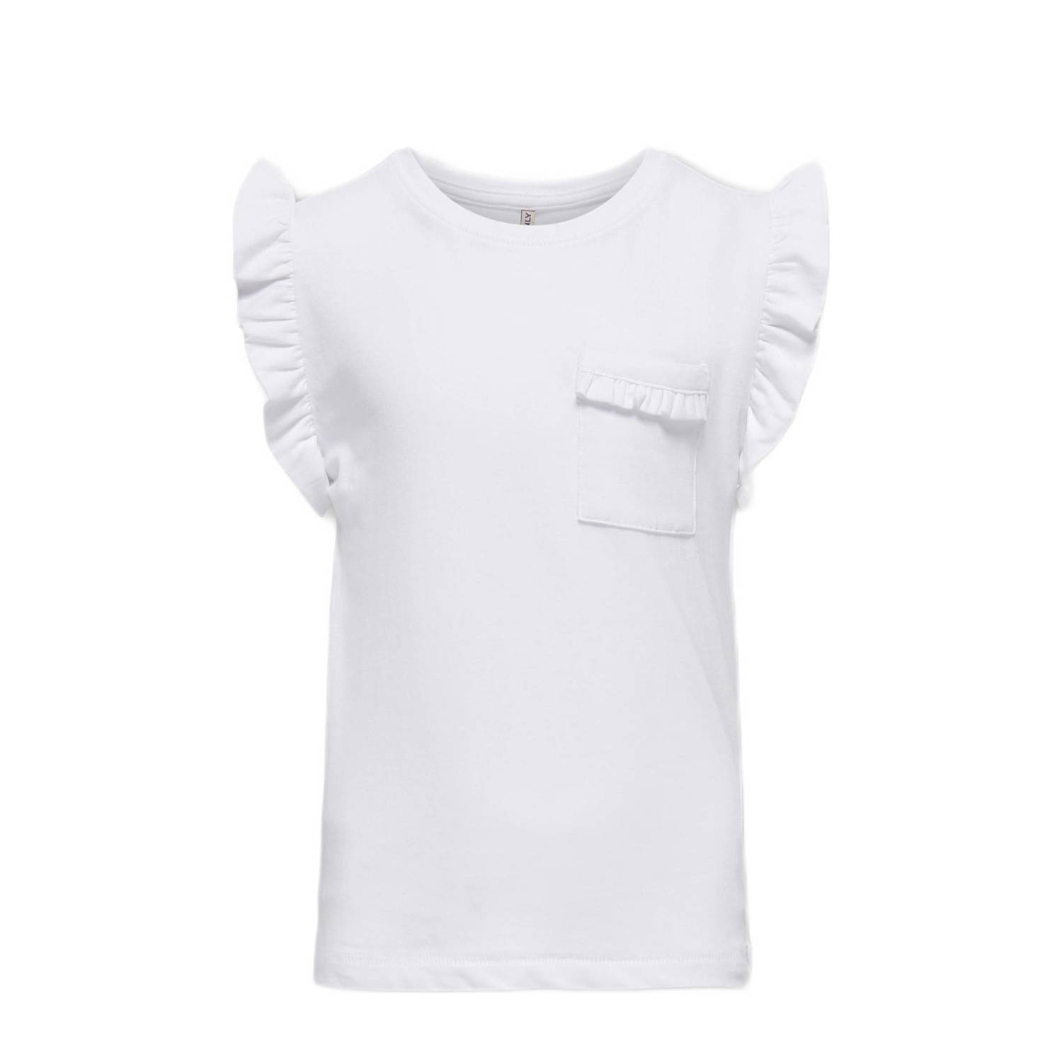 ONLY KIDS GIRL top KOGFILIPPA wit