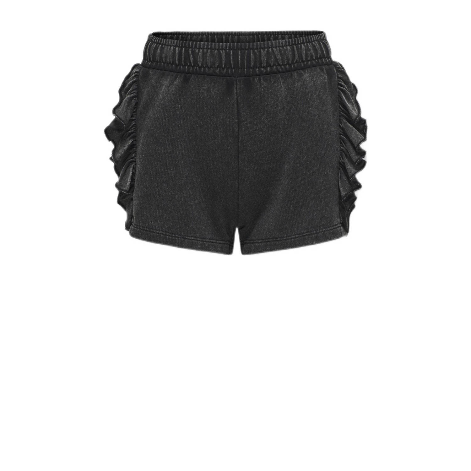 ONLY KIDS GIRL sweatshort KOGLUCINDA verwassen zwart