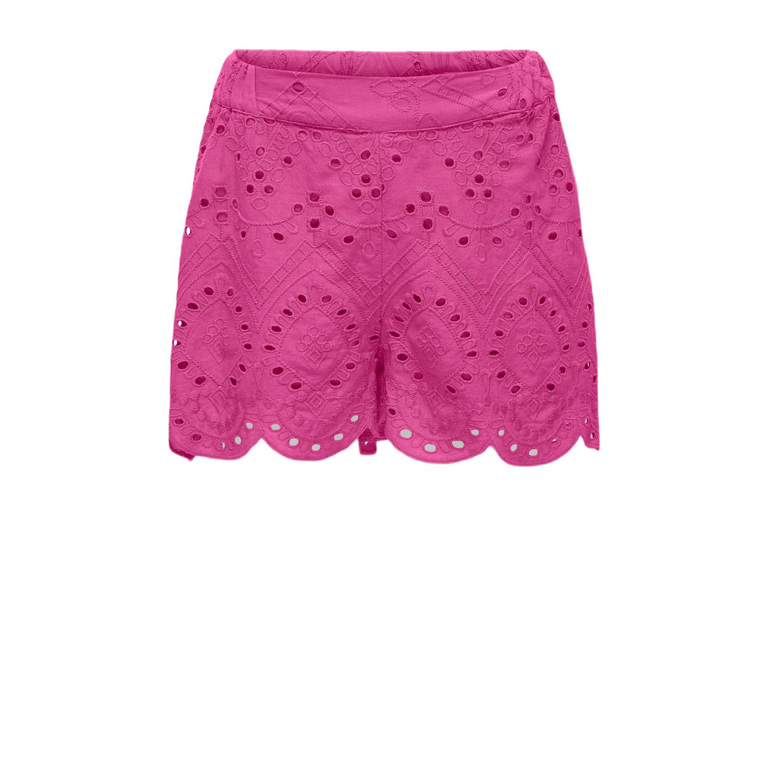 Only KIDS GIRL casual short KOGCLEO LIFE fuchsia Korte broek Roze Meisjes Katoen 128