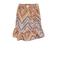 KIDS ONLY GIRL rok KOGNOVA LIFE PHILINE met all over print en volant roze/bruin/offwhite
