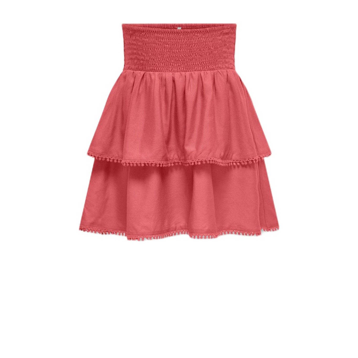 Only KIDS GIRL rok KOGDOTTY Roze Meisjes Viscose Effen 140