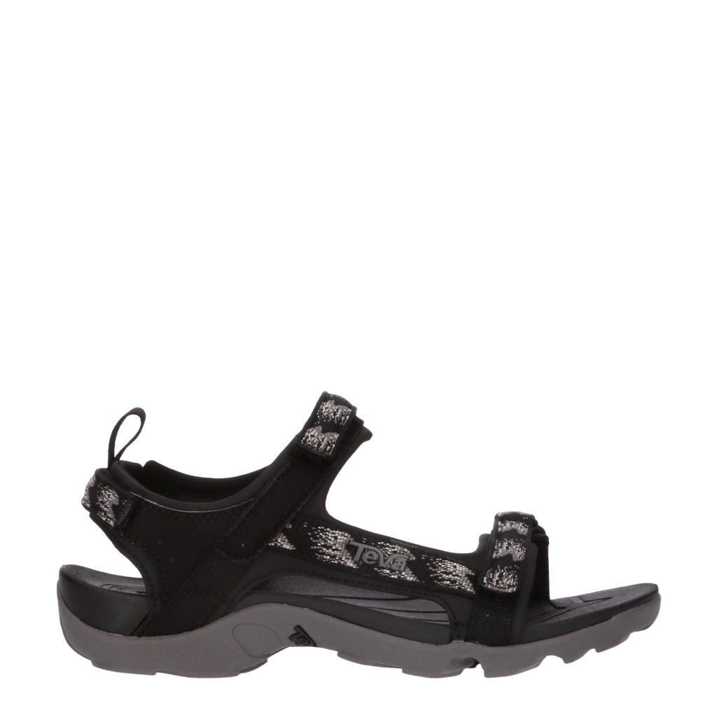 Zwarte jongens Teva sandalen tiener van textiel met klittenband