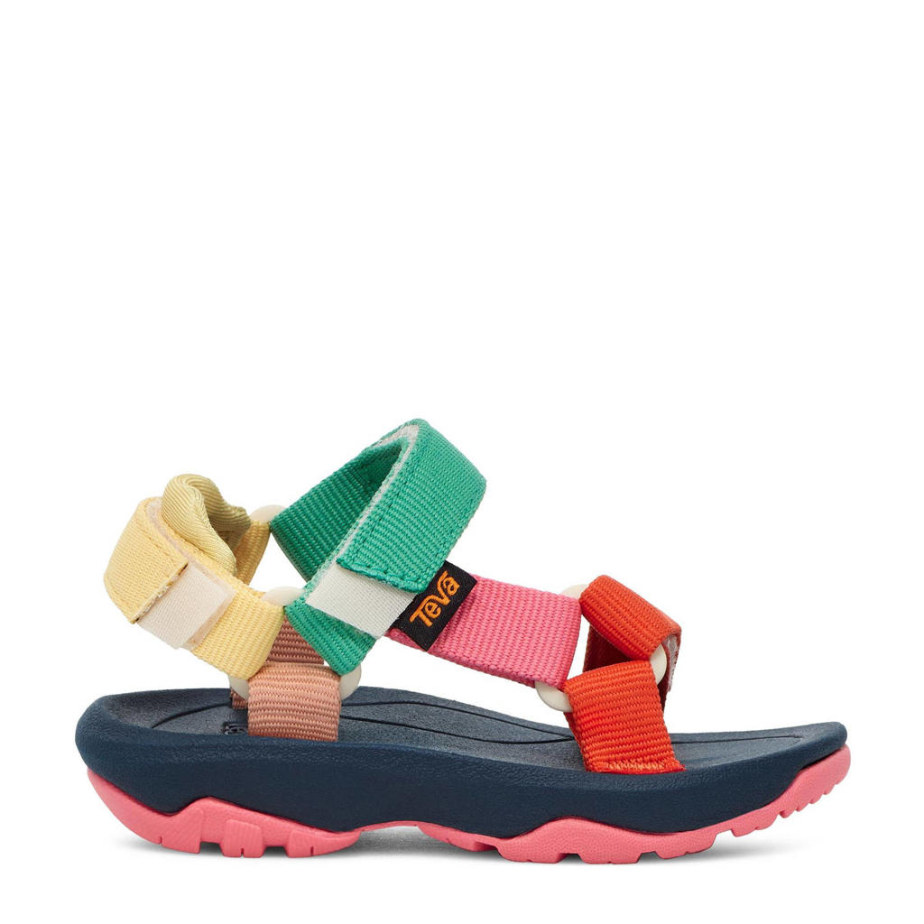 Multikleurige meisjes Teva sandalen van textiel met klittenband