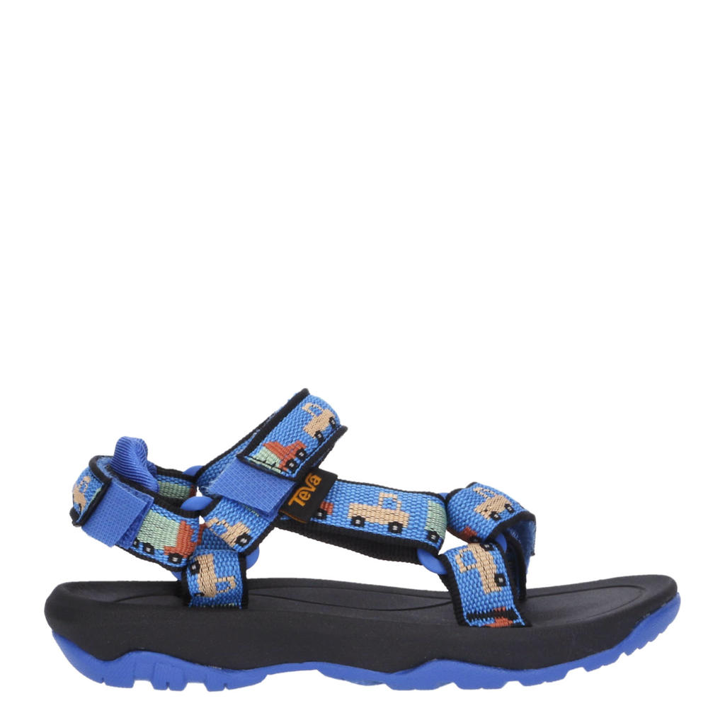 Blauwe jongens Teva Hurricane XLT 2 peuter sandalen van textiel met klittenband