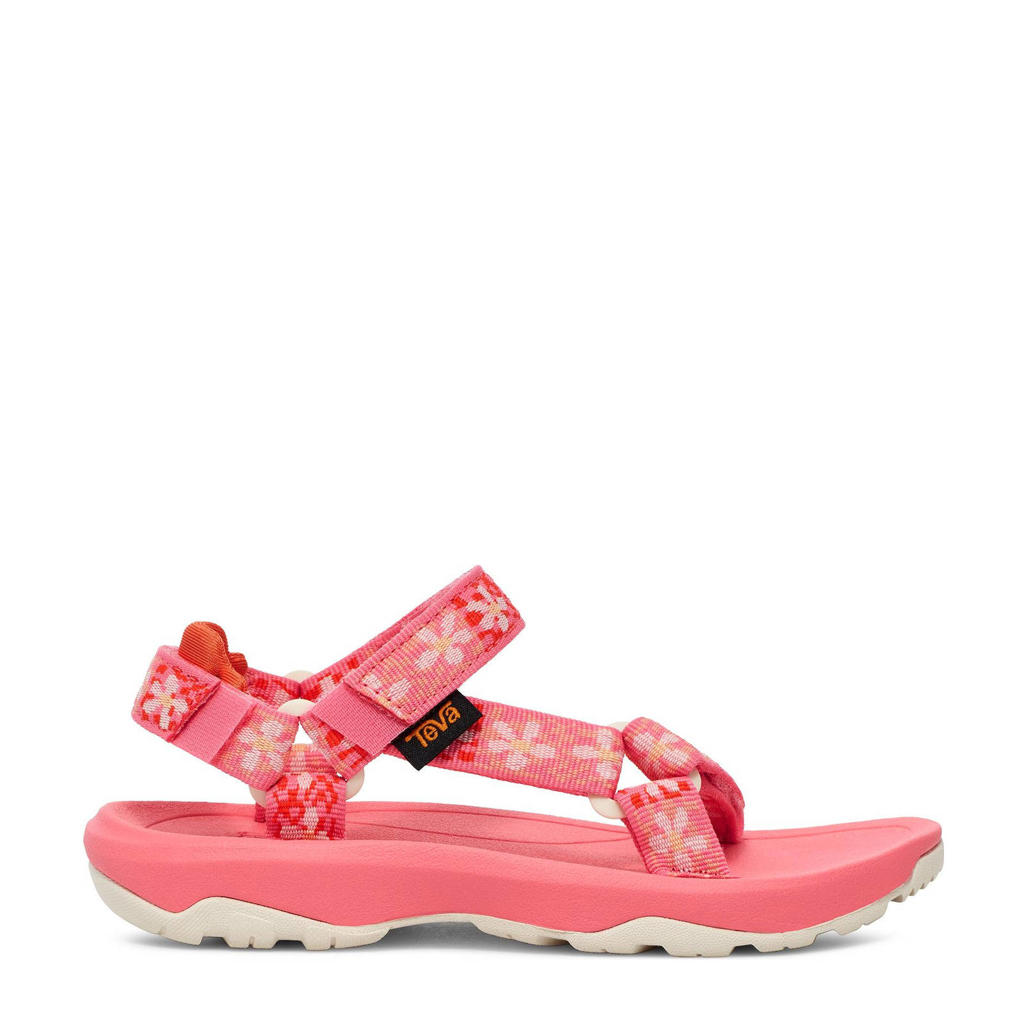 Roze meisjes Teva sandalen van textiel met klittenband