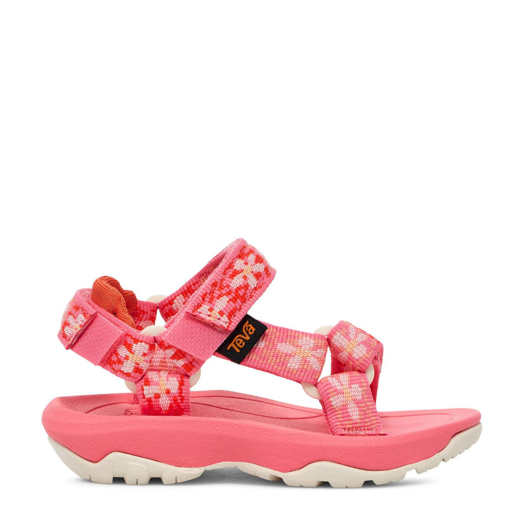Roze meisjes Teva sandalen van textiel met klittenband