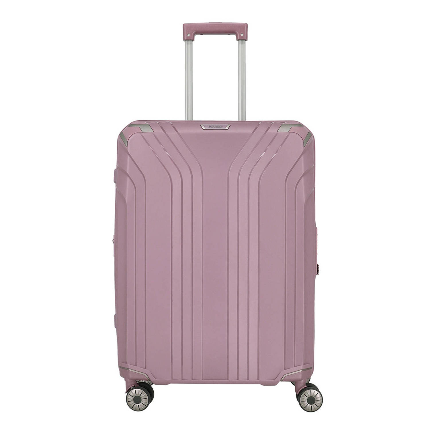 Travelite trolley Elvaa 66 cm. Expandable roze