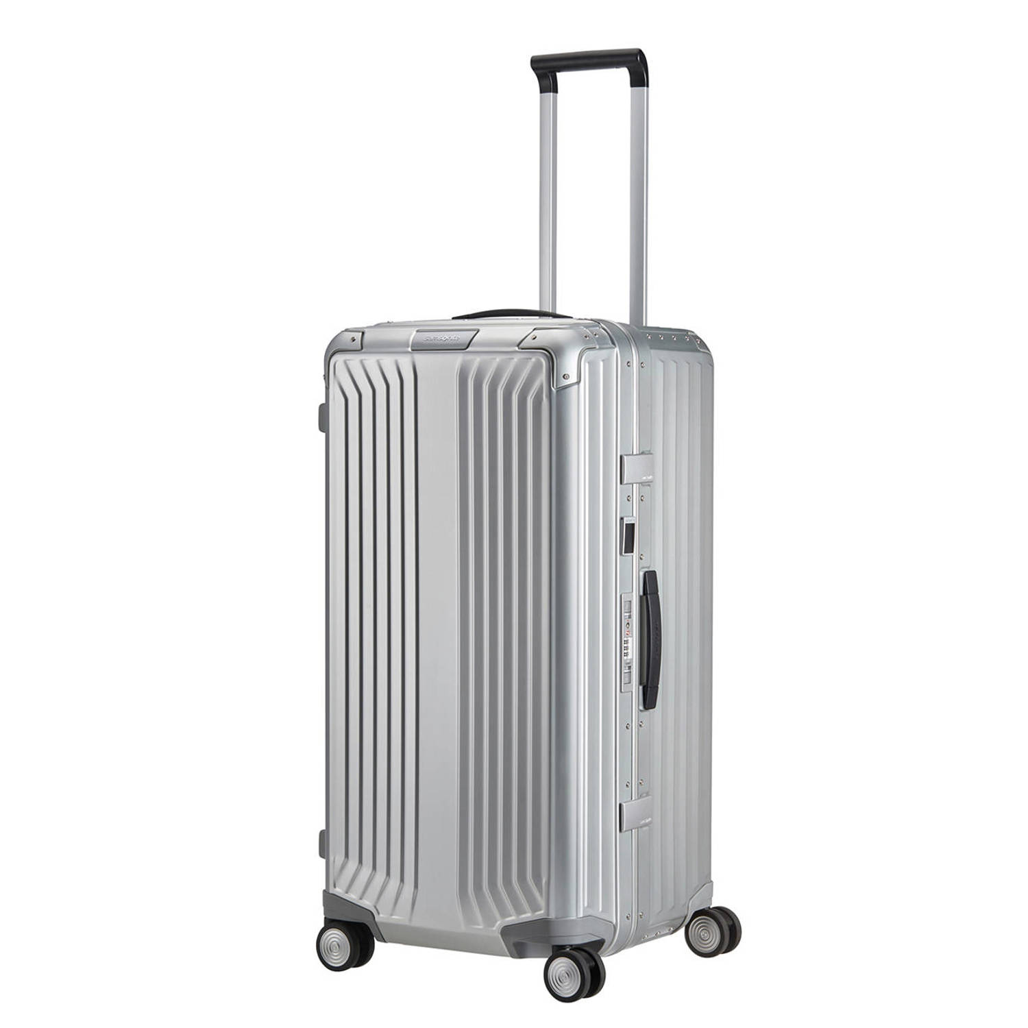 Samsonite trolley Lite-Box Alu Trunk 80 cm. zilverkleurig