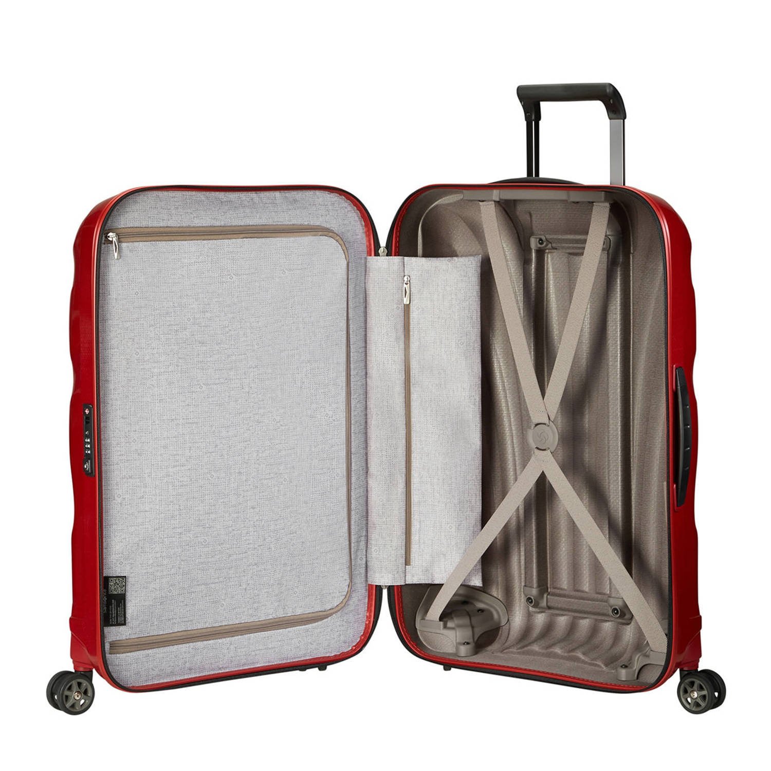 Samsonite trolley C-Lite 75 cm. rood