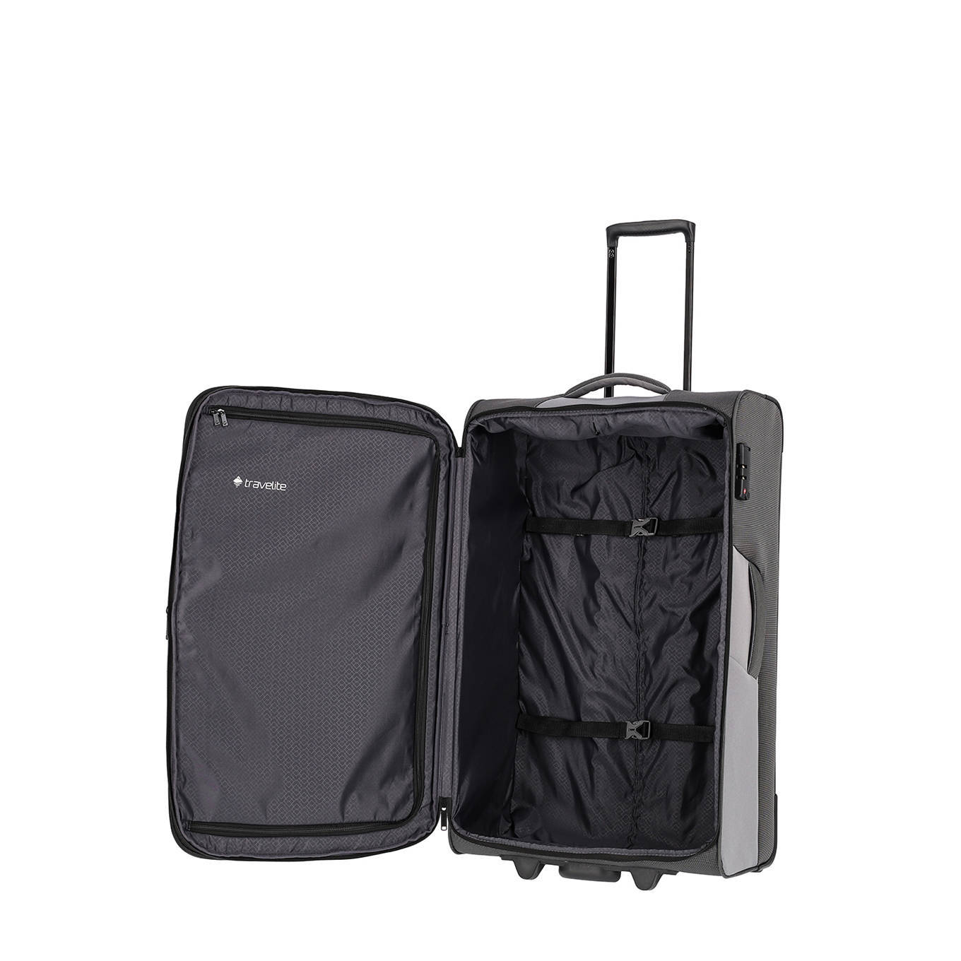 Travelite paklite DERBY Valise à roulettes 4 W, anthracite, 77 cm (Trolley L), Derby 4w Trolley Travelite paklite DERBY Valise à roulettes 4 W, anthracite, 77 cm (Trolley L), Derby 4w Trolley