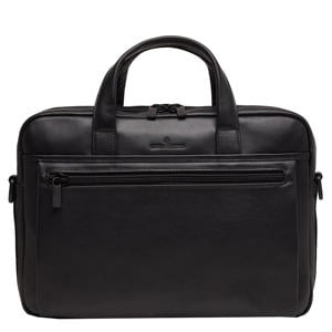 15.6 inch leren laptoptas Nappa X Charlie zwart