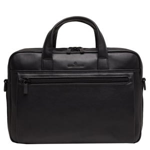 15.6 inch leren laptoptas Nappa X Charlie zwart