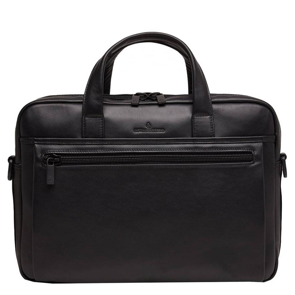 Castelijn & Beerens 15.6 inch leren laptoptas Nappa X Charlie zwart