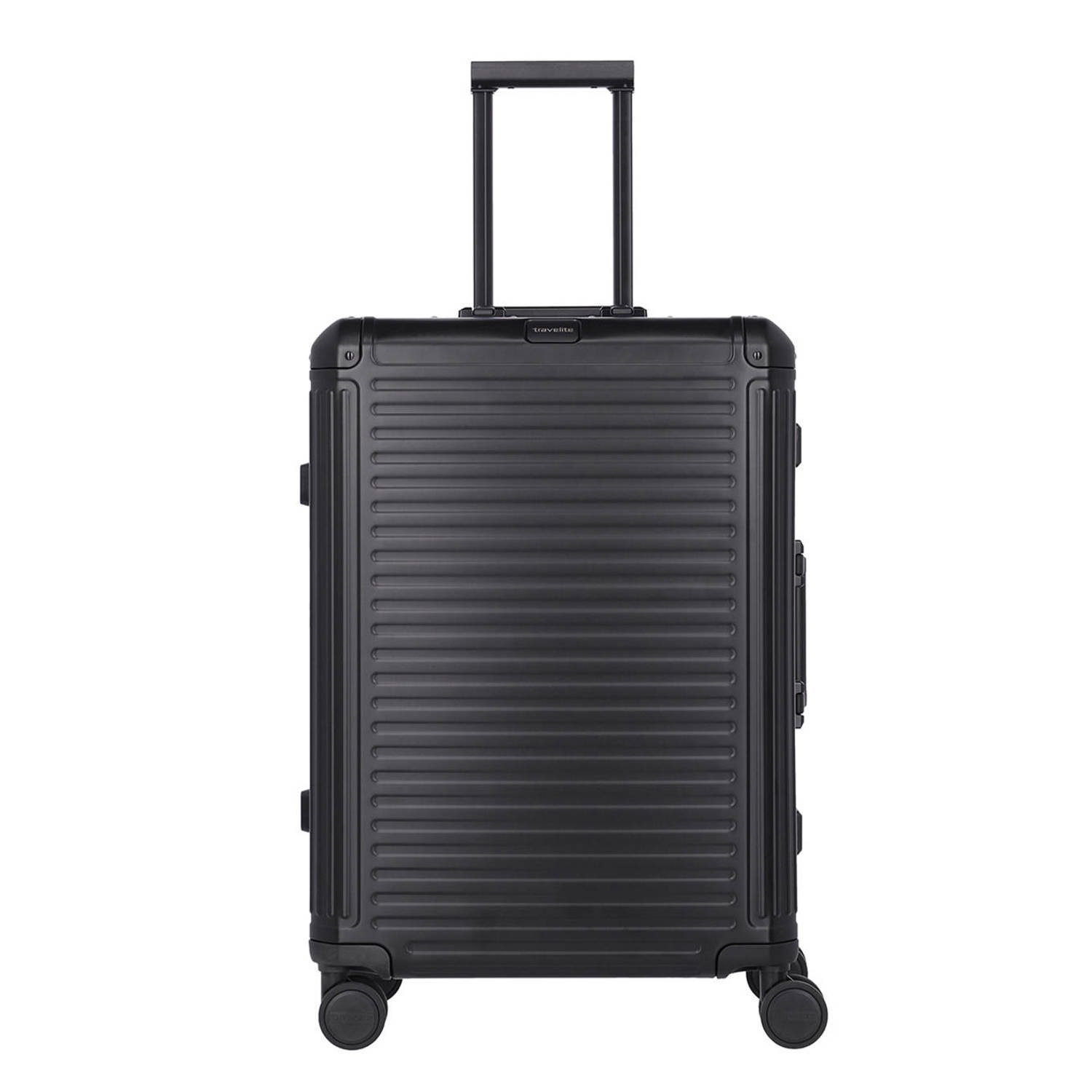 Travelite trolley Next Aluminium 67 cm. zwart