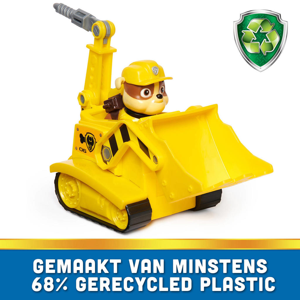 Paw Patrol – Bulldozer Transformant De Rubble – Véhicule Avec Pelles Mobiles Et Outils Pop-Out – Jouet Mission Dès 3 Ans