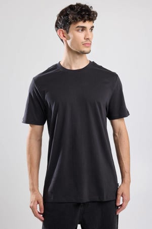 regular T-shirt zwart