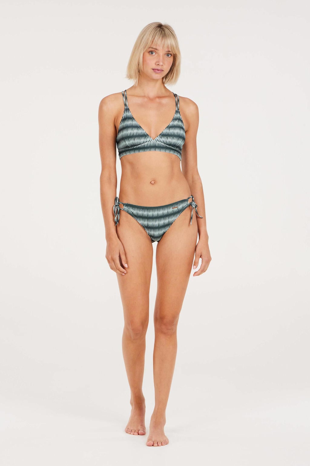 Protest voorgevormde triangel bikini set PRTANICA groen/lichtblauw