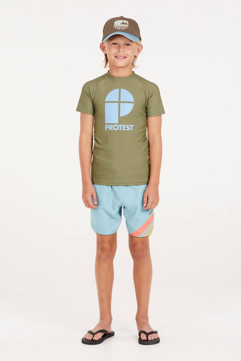 Protest UV T-shirt PRTBERENT JR olijfgroen