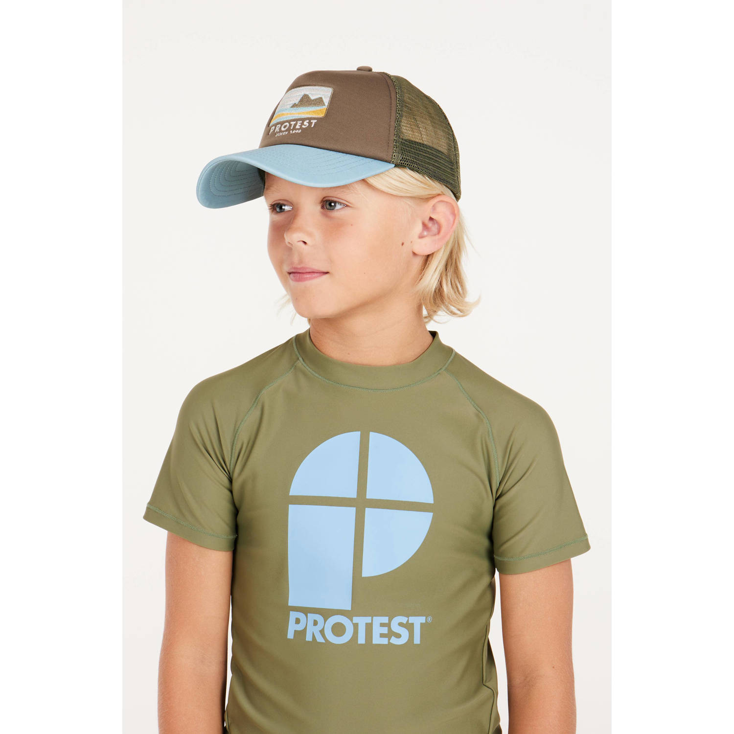 Protest UV T-shirt PRTBERENT JR olijfgroen