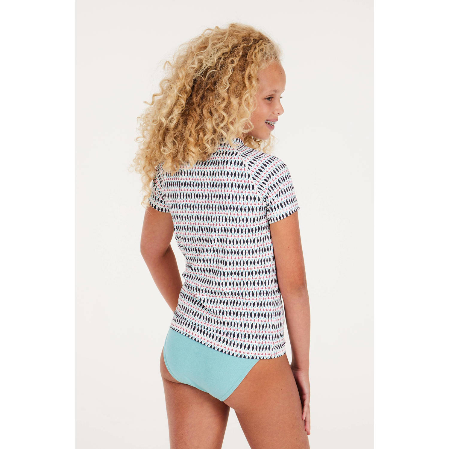 Protest UV T-shirt PRTICET JR blauw roze