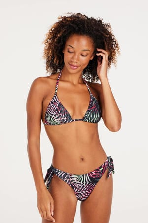 voorgevormde triangel bikini PRTISOLA zwart/roze/groen