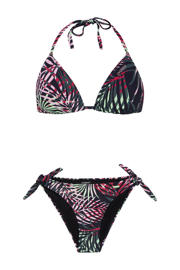 thumbnail: Protest voorgevormde triangel bikini set PRTISOLA zwart/roze/groen