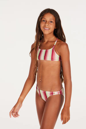 crop bikini met lurex PRTSHEILA JR roze/groen