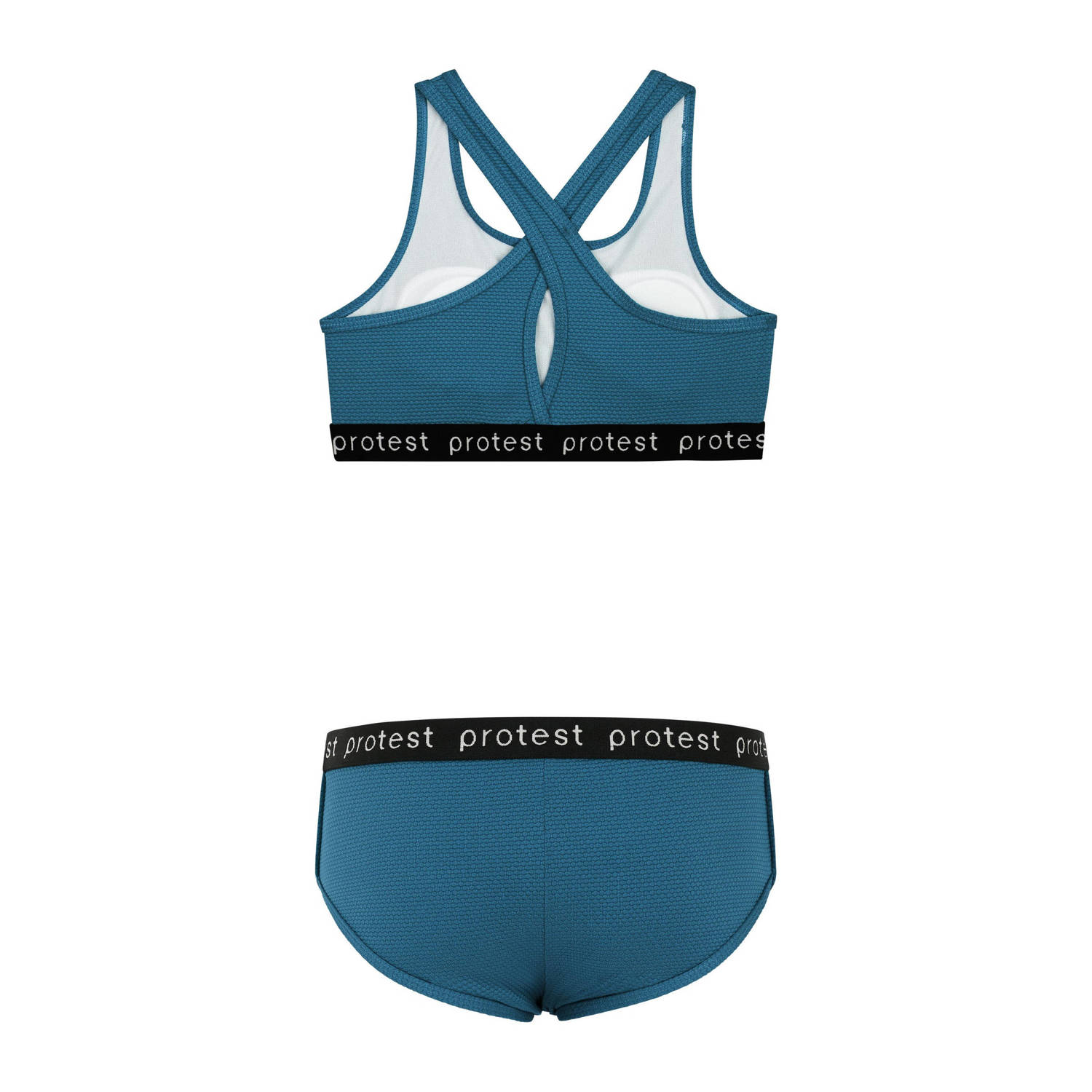 Protest crop bikini PRTBEAU JR blauw