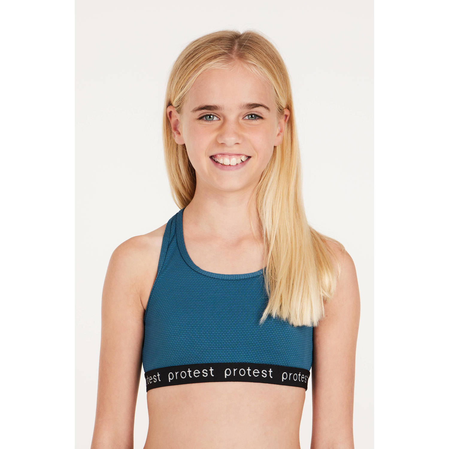 Protest crop bikini PRTBEAU JR blauw