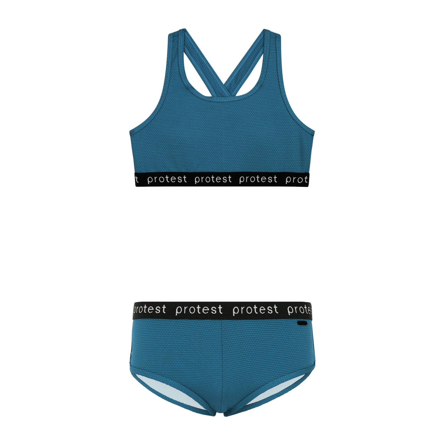 Protest crop bikini PRTBEAU JR blauw