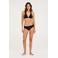 Protest voorgevormde halter bikinitop MIXCAVIAR met ribstructuur zwart