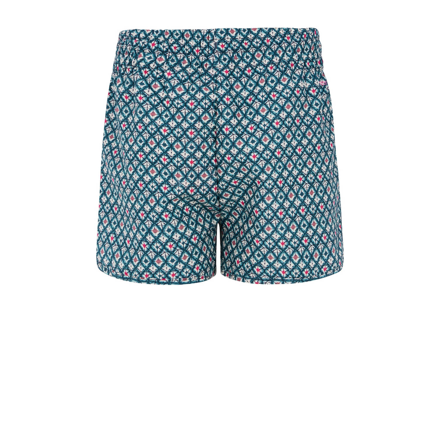 Protest casual short met all over print blauw wit rood