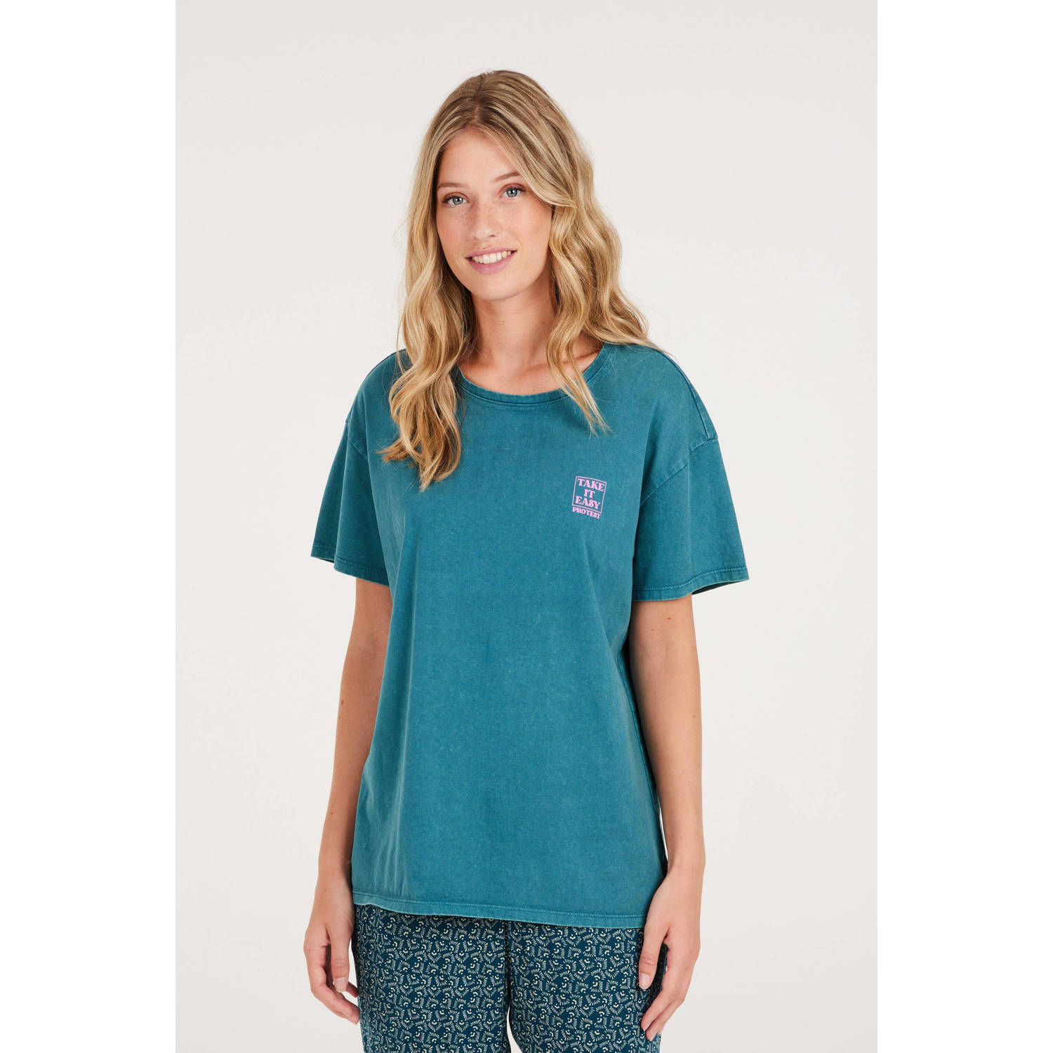 Protest T-shirt blauw