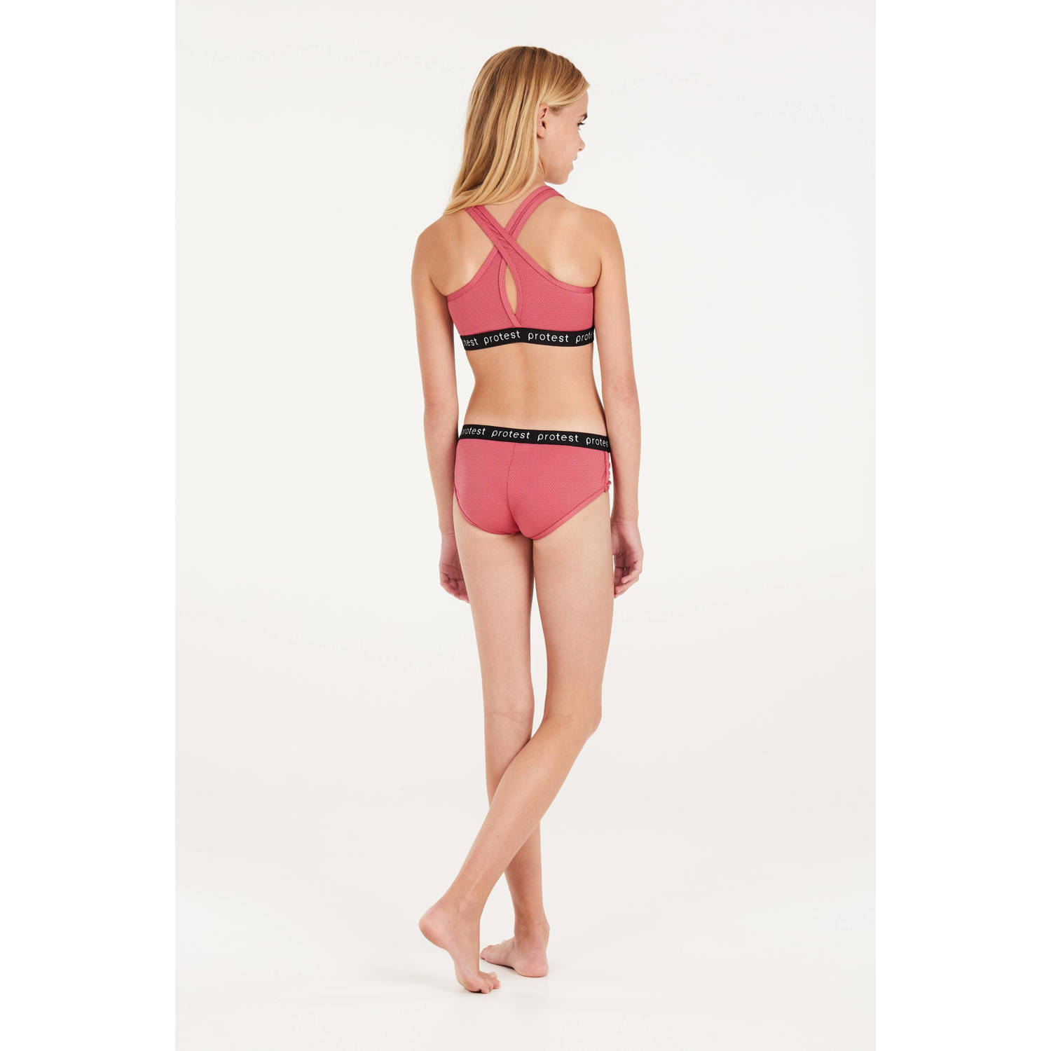 Protest crop bikini PRTBEAU JR roze