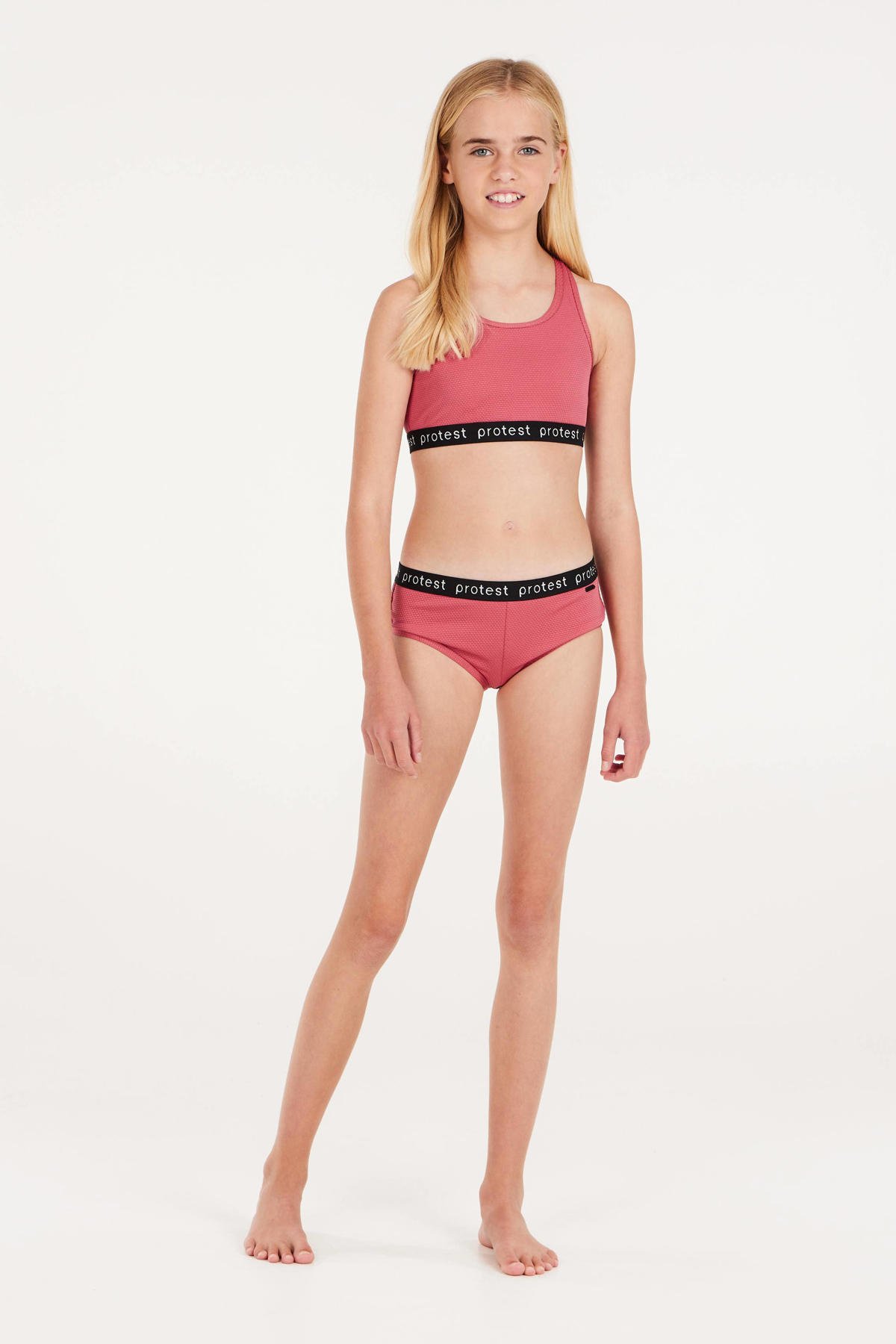 Protest Crop Bikini Prtbeau Jr Roze Wehkamp