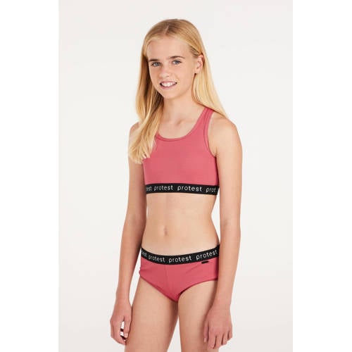 Protest crop bikini PRTBEAU JR roze afbeelding
