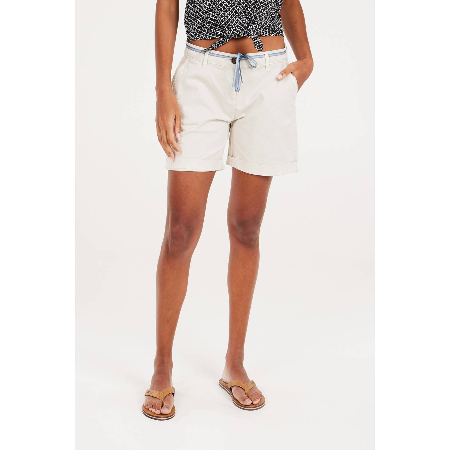 Protest tapered fit short ecru